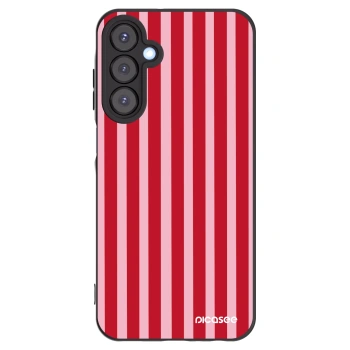Picasee fekete szilikon tok az alábbi mobiltelefonokra Samsung Galaxy A25 A256B 5G - Lines red