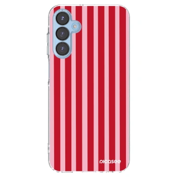 Picasee átlátszó szilikon tok az alábbi mobiltelefonokra Samsung Galaxy A15 A156B 5G - Lines red