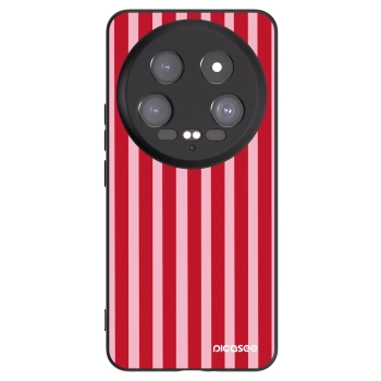 Picasee fekete szilikon tok az alábbi mobiltelefonokra Xiaomi 14 Ultra - Lines red