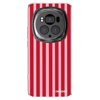Picasee átlátszó szilikon tok az alábbi mobiltelefonokra Honor Magic6 Pro - Lines red