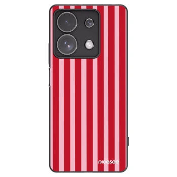 Picasee fekete szilikon tok az alábbi mobiltelefonokra Xiaomi Redmi Note 13 Pro 4G - Lines red