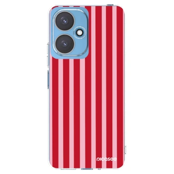 Picasee átlátszó szilikon tok az alábbi mobiltelefonokra Xiaomi Redmi 13C 5G - Lines red