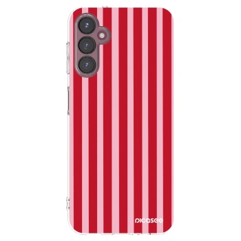 Picasee átlátszó szilikon tok az alábbi mobiltelefonokra Samsung Galaxy A05s A057G - Lines red