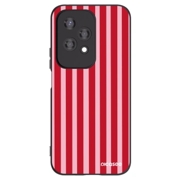 Picasee fekete szilikon tok az alábbi mobiltelefonokra Honor 200 Lite - Lines red