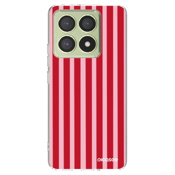 Picasee átlátszó szilikon tok az alábbi mobiltelefonokra Xiaomi 14T - Lines red