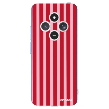 Picasee átlátszó szilikon tok az alábbi mobiltelefonokra Xiaomi Redmi 14C - Lines red