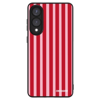 Szilikon tok erre a típusra Samsung Galaxy S25 Edge 5G - Lines red