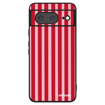Szilikon tok erre a típusra Google Pixel 8a - Lines red