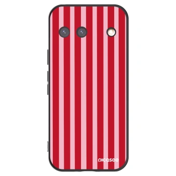 Picasee fekete szilikon tok az alábbi mobiltelefonokra Google Pixel 9 - Lines red