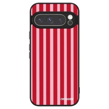 Szilikon tok erre a típusra Google Pixel 9 Pro - Lines red