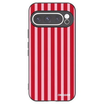 Picasee fekete szilikon tok az alábbi mobiltelefonokra Google Pixel 9 Pro - Lines red