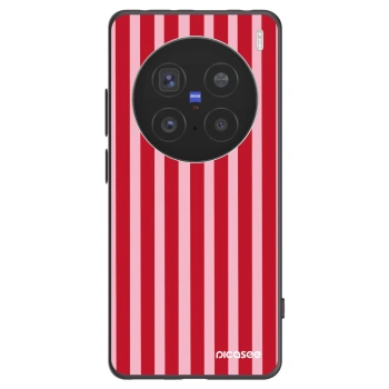Picasee fekete szilikon tok az alábbi mobiltelefonokra Vivo X200 Pro - Lines red