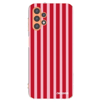 Picasee átlátszó szilikon tok az alábbi mobiltelefonokra Samsung Galaxy A13 5G - Lines red