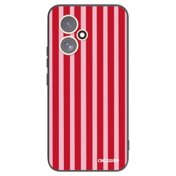 Picasee fekete szilikon tok az alábbi mobiltelefonokra Honor 400 5G - Lines red