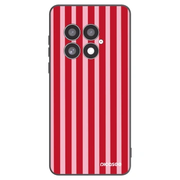 Picasee fekete szilikon tok az alábbi mobiltelefonokra OnePlus 13 5G - Lines red