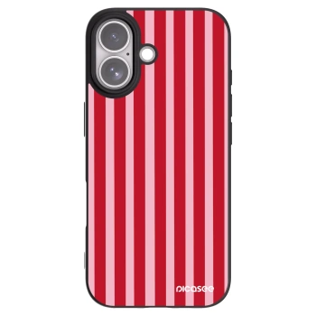 Picasee fekete szilikon tok az alábbi mobiltelefonokra Apple iPhone 17 - Lines red
