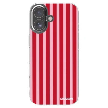Picasee átlátszó szilikon tok az alábbi mobiltelefonokra Apple iPhone 17 - Lines red