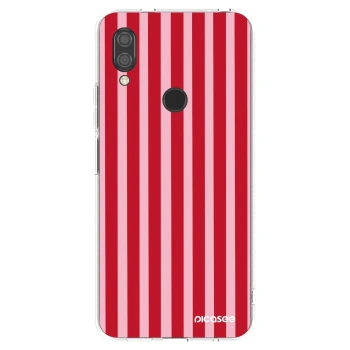 Picasee átlátszó szilikon tok az alábbi mobiltelefonokra Xiaomi Redmi 7 - Lines red