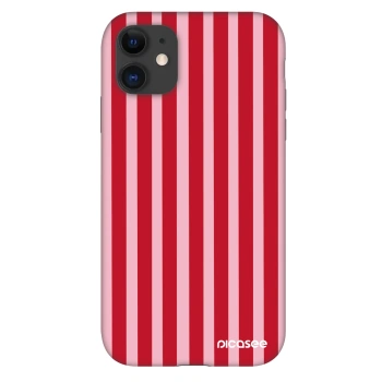 Szilikon tok erre a típusra Apple iPhone 11 - Lines red