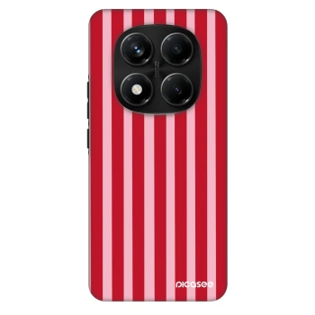 Szilikon tok erre a típusra Xiaomi Redmi Note 14 Pro+ 5G - Lines red