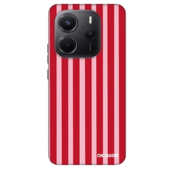 Szilikon tok erre a típusra Xiaomi Redmi Note 14 5G - Lines red