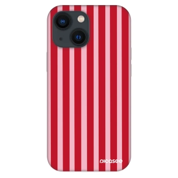 Szilikon tok erre a típusra Apple iPhone 13 mini - Lines red