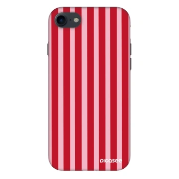 Szilikon tok erre a típusra Apple iPhone SE 2020 - Lines red
