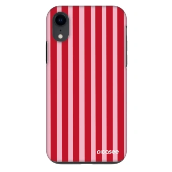 Szilikon tok erre a típusra Apple iPhone XR - Lines red