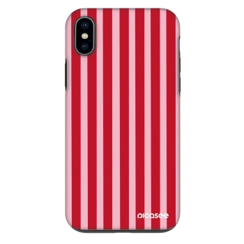 Szilikon tok erre a típusra Apple iPhone XS Max - Lines red