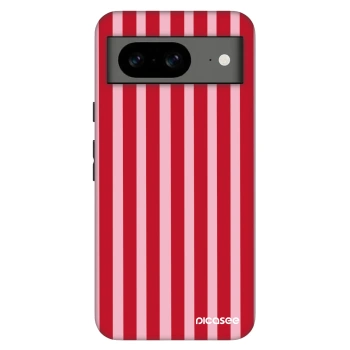 Szilikon tok erre a típusra Google Pixel 8 Pro - Lines red
