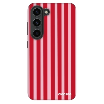Szilikon tok erre a típusra Samsung Galaxy S23 5G - Lines red