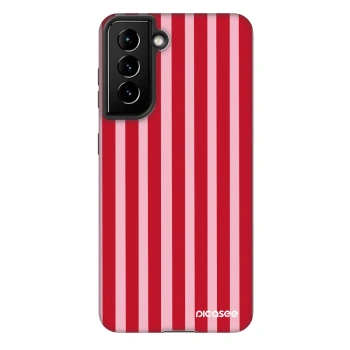 Szilikon tok erre a típusra Samsung Galaxy S21 FE 5G - Lines red