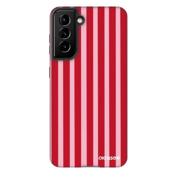 Szilikon tok erre a típusra Samsung Galaxy S21 5G G991B - Lines red