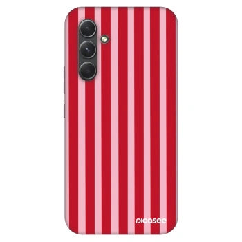 Szilikon tok erre a típusra Samsung Galaxy A54 5G A546B - Lines red
