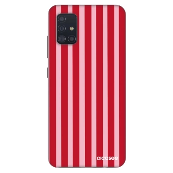 Szilikon tok erre a típusra Samsung Galaxy A51 A515F - Lines red