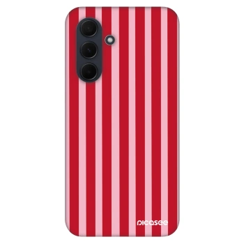 Szilikon tok erre a típusra Samsung Galaxy A35 5G A356B - Lines red
