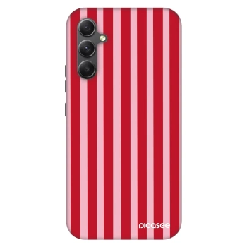 Szilikon tok erre a típusra Samsung Galaxy A34 5G A346B - Lines red