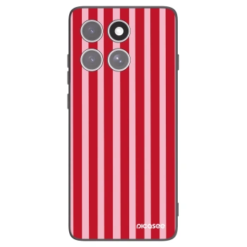 Picasee fekete szilikon tok az alábbi mobiltelefonokra Motorola Edge 60 Pro - Lines red