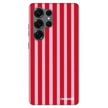 Szilikon tok erre a típusra Samsung Galaxy S25 Ultra 5G - Lines red