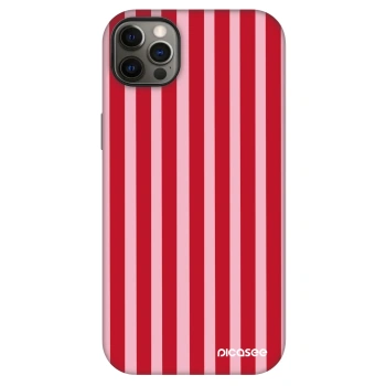 Szilikon tok erre a típusra Apple iPhone 12 Pro Max - Lines red