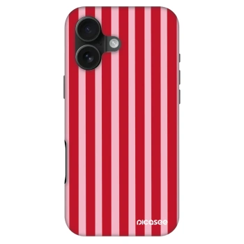 Szilikon tok erre a típusra Apple iPhone 16 - Lines red