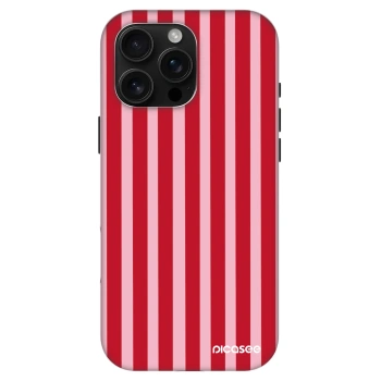 Szilikon tok erre a típusra Apple iPhone 16 Pro Max - Lines red