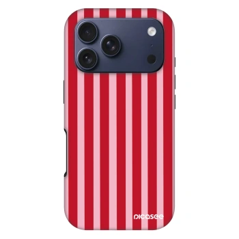 Szilikon tok erre a típusra Apple iPhone 17 Pro - Lines red