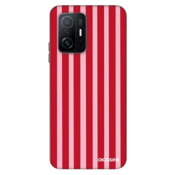 Szilikon tok erre a típusra Xiaomi 11T - Lines red