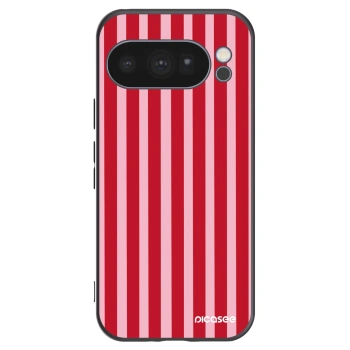 Picasee fekete szilikon tok az alábbi mobiltelefonokra Google Pixel 10 Pro - Lines red