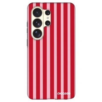 Szilikon tok erre a típusra Samsung Galaxy S26 Ultra - Lines red