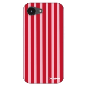 Szilikon tok erre a típusra Apple iPhone 17e - Lines red