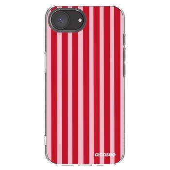 Picasee átlátszó szilikon tok az alábbi mobiltelefonokra Apple iPhone 17e - Lines red
