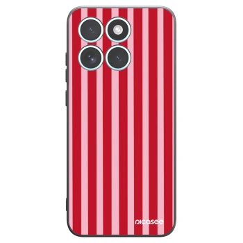 Picasee fekete szilikon tok az alábbi mobiltelefonokra Motorola Edge 70 Fusion - Lines red