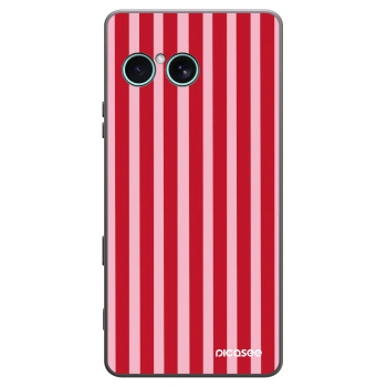 Picasee fekete szilikon tok az alábbi mobiltelefonokra Sony Xperia 10 VII - Lines red
